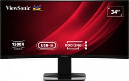 ViewSonic VG3419C - LED monitor - curved - 34" - 3440 x 1440 UWQHD @ 120 Hz - VA - 300 cd/m� - 3000:1 - HDR10 - 0.4 ms - HDMI, DisplayPort, USB-C - speakers