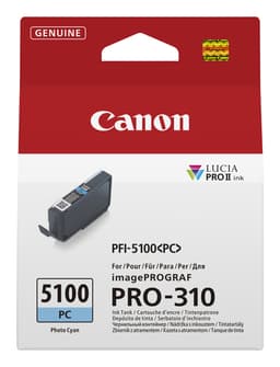 Canon PFI-5100 PC - 14.4 ml - photo cyan - original - hanging box - ink tank - for imagePROGRAF PRO-310