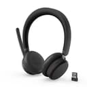 Lenovo 6550 - Headset - on-ear - Bluetooth - wireless - active noise cancelling - black - Certified for Microsoft Teams thumbnail 3
