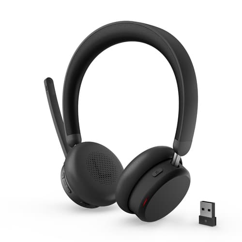 Lenovo 6550 - Headset - on-ear - Bluetooth - wireless - active noise cancelling - black - Certified for Microsoft Teams — view 4