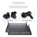 StarTech.com 2-Pack 1U Server Rack Shelf, Vented, 44lb Capacity, 16" Deep (CABSHELF116V2PK) - Rack shelf - black - 1U - 19" (pack of 2) thumbnail 6