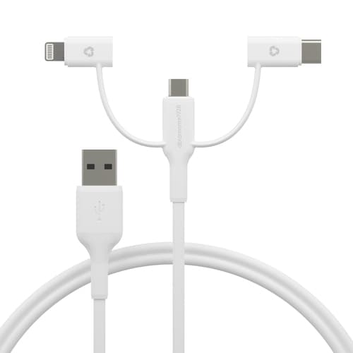rechrg-3in1Cable-USBAtoUSB-A C&Lightn-W — view 3