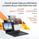 ASUS Vivobook 16 M1605YA-MB456W - 180-degree hinge design - AMD Ryzen 7 - 7730U / up to 4.5 GHz - Win 11 Home - Radeon Graphics - 16 GB RAM - 1 TB SSD NVMe - 16" 1920 x 1200 - cool silver thumbnail 13