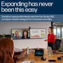 Poly Studio G62 - Video conferencing system - Certified for Microsoft Teams, Certified for Poly Video - black - with Mounting Plate Kit thumbnail 6