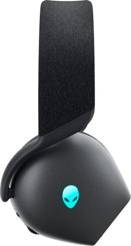 Alienware Tri-Mode Wireless Gaming Headset AW725H - Headset - full size - Bluetooth / 2.4 GHz radio frequency - wireless, wired - 3.5 mm jack - Dark Side of the Moon — view 6