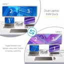 StarTech.com Dual-Laptop USB-C KVM Docking Station, Dual Monitor 4K 60Hz DisplayPort Dock, 5-Port USB Hub, GbE, 90W/45W Power Delivery to Two Laptops, Windows/Mac, 2-Host KVM Dock - Docking station - USB-C 3.2 Gen 2 - 2 x DP - 1GbE - TAA Compliant