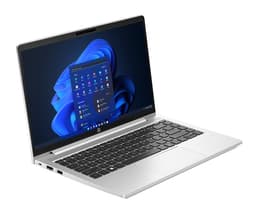 HP ProBook 440 G10 Notebook - 177-degree hinge design - Intel Core i7 - 1355U / up to 5 GHz - Win 11 Pro - Intel Iris Xe Graphics - 16 GB RAM - 512 GB SSD NVMe, HP Value - 14" IPS 1920 x 1080 (Full HD) - Gigabit Ethernet - Wi-Fi 6E - pike silver aluminium - kbd: UK - with HP Wolf Pro Security Edition (1 year)
