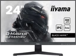 iiyama G-MASTER Black Hawk G2445HSU-B2 - LED monitor - 24" (23.8" viewable) - 1920 x 1080 Full HD (1080p) @ 100 Hz - IPS - 300 cd/m� - 1300:1 - 1 ms - HDMI, DisplayPort - speakers - matte black