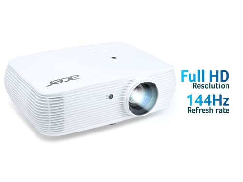 Acer P5535 - DLP projector - portable - 3D - 4500 ANSI lumens - Full HD (1920 x 1080) - 16:9 - 1080p - LAN — view 3