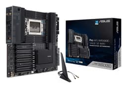 ASUS Pro WS WRX80E-SAGE SE WIFI - Motherboard - extended ATX - Socket sWRX8 - AMD WRX80 Chipset - USB-C Gen 2x2, USB-C Gen2, USB 3.2 Gen 2, USB 3.2 Gen 1 - 2 x 10 Gigabit LAN, Wi-Fi 6, Bluetooth - HD Audio (8-channel)