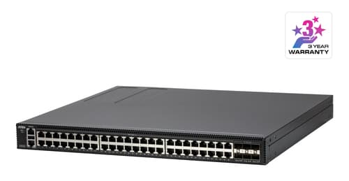 ATEN ES0154 - Switch - L2+ - Managed - 48 x 10/100/1000 + 6 x 1 Gigabit / 10 Gigabit / 25 Gigabit SFP28 (uplink) - rack-mountable