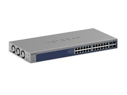 NETGEAR S3600 Series XS724TM - Switch - 2+/L3 Lite - smart - 24 x 10/25 Gigabit Ethernet + 4 x 1 Gigabit / 10 Gigabit SFP+ - desktop, rack-mountable