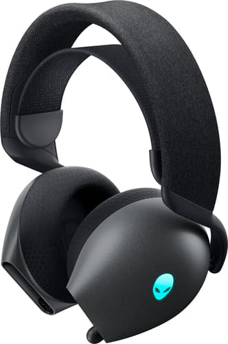 Alienware Tri-Mode Wireless Gaming Headset AW725H - Headset - full size - Bluetooth / 2.4 GHz radio frequency - wireless, wired - 3.5 mm jack - Dark Side of the Moon — view 4