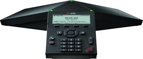 Poly Trio 8300 - Conference VoIP phone - with Bluetooth interface with caller ID/call waiting - IEEE 802.11a/b/g/n (Wi-Fi) / Bluetooth 5.0 - 3-way call capability - SIP, SRTP, SDP - 3 lines - black
