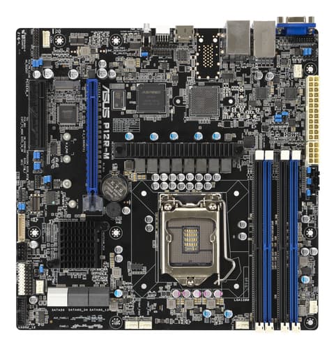 ASUS P12R-M - Motherboard - micro ATX - LGA1200 Socket - C252 Chipset - USB 3.2 Gen 2 - 2 x Gigabit LAN - onboard graphics