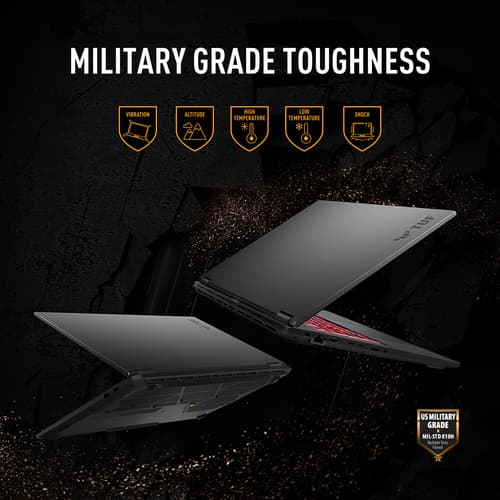 ASUS TUF Gaming A18 FA808UM-S8013W - 180-degree hinge design - AMD Ryzen 7 - 260 / up to 5.1 GHz - Win 11 Home - GeForce RTX 5060 - 16 GB RAM - 1 TB SSD NVMe - 18" 1920 x 1200 @ 144 Hz - Gigabit Ethernet - Wi-Fi 6E, Bluetooth - jaeger grey — view 20