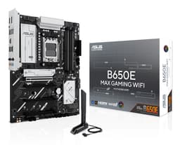 ASUS B650E MAX GAMING WIFI - Motherboard - ATX - Socket AM5 - AMD B650 Chipset - USB-C 3.2 Gen2, USB 3.2 Gen 2, USB 3.2 Gen 1 - 2.5 Gigabit LAN, Wi-Fi 6E, Bluetooth - onboard graphics (CPU required) - High Definition Audio (7.1-channel)
