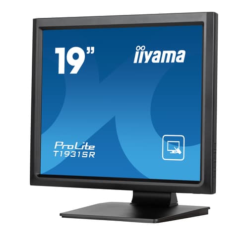 iiyama ProLite T1931SR-B1S - LCD monitor - 19" - touchscreen - 1280 x 1024 @ 75 Hz - IPS - 250 cd/m� - 1000:1 - 14 ms - HDMI, VGA, DisplayPort - speakers - black, matte finish — view 8