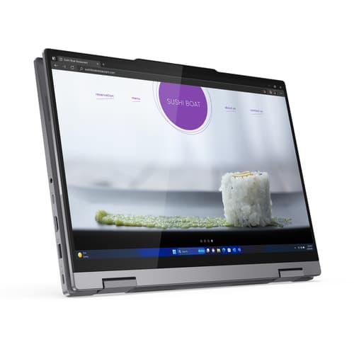 Lenovo ThinkBook 14 G4 21MX - Flip design - Intel Core Ultra 5 - 125U / up to 4.3 GHz - Win 11 Pro - Intel Graphics - 16 GB RAM - 256 GB SSD NVMe - 14" IPS touchscreen 1920 x 1200 - Wi-Fi 6E, Bluetooth - luna grey - kbd: UK - with 1 Year Lenovo Premier Support — view 10