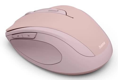 Hama WM-400 Wireless Mouse, Ergonomic, Optical, 6-Button, No Noise, Pink — view 4