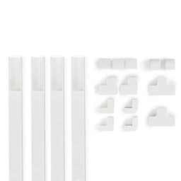 CABLE DUCT KIT 4 PCS SELF ADHES 1M