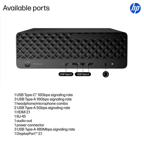 HP ProDesk 4 SFF G1i U7265 32GB/1TB PC — view 5