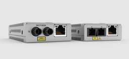 Allied Telesis AT MMC1000/SP - Fibre media converter - 1GbE - 100Base-TX, 1000Base-T, 1000Base-X - RJ-45 / SFP (mini-GBIC) - up to 10 km - 1310 nm - TAA Compliant - for P/N: AT-MMCTRAY6