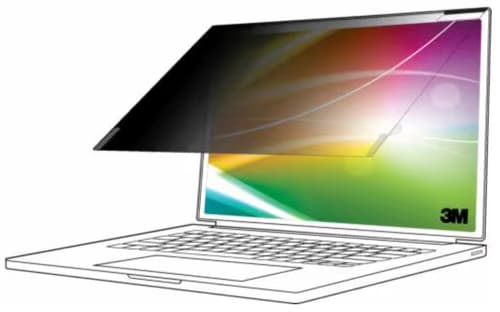 3M Bright Screen Privacy Filter - Notebook privacy filter - for full screen laptop - removable - flip - 14" - black