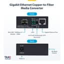 StarTech.com - Fibre media converter - 1GbE - over fibre optic - 1000Base-T, 1000Base-LX, 10Base-T, 100Base-TX - LC Duplex single-mode / RJ-45 - up to 40 km - 1310 nm - TAA Compliant thumbnail 8