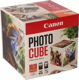 Canon Photo Cube Creative Pack - Glossy - 2-pack - black, colour (cyan, magenta, yellow) - original - ink cartridge / paper kit - for PIXMA TS5350, TS5350i, TS5351, TS5351i, TS5352, TS5353, TS7450, TS7450i, TS7451, TS7451i