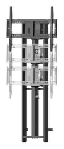 Motorized height adjustable wall mounted stand with 65 cm height adjustment and anti -collision for 55"-86" displays. Max loading 75kg,  Black thumbnail 4