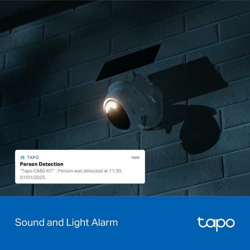 Tapo C660 KIT V1 - Solar-Powered Security Camera Kit - network surveillance camera - with Tapo A201 solar panel — view 11