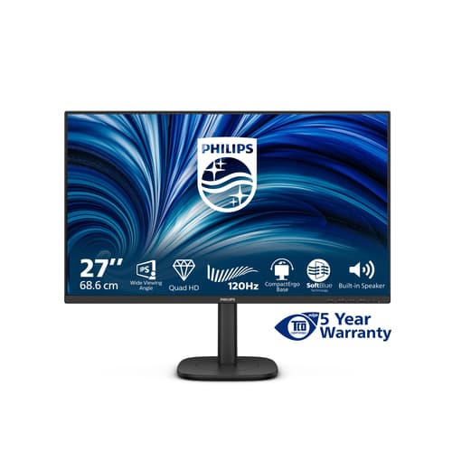 Philips 27B2N3500J - 3000 Series - LED monitor - 27" - 2560 x 1440 QHD @ 120 Hz - IPS - 350 cd/m� - 1500:1 - 4 ms - 2xHDMI, DisplayPort - speakers - black — view 13