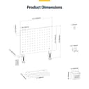 StarTech.com Clamp-On Pegboard with Accessories, 16.5 x 12.5in (42 x 32cm), Steel Pegboard, Desktop Storage Organizer, Desk Mount Peg Board, Black - Mounting component (pegboard panel) - clamp-on - steel - black - desk-mountable thumbnail 7