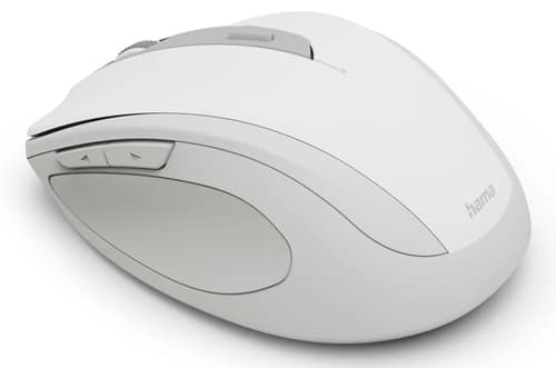 Hama WM-400 Wireless Mouse, Ergonomic, Optical, 6-Button, No Noise, White — view 4