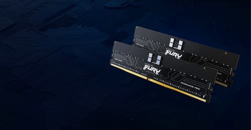 Kingston FURY Renegade Pro - DDR5 - module - 16 GB - DIMM 288-pin - 6400 MT/s / PC5-51200 - CL32 - 1.4 V - registered - on-die ECC - black — view 8