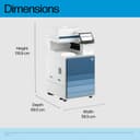 HP LaserJet Enterprise Flow mfp 8601z - Multifunction printer - B/W - laser - A3 (297 x 420 mm), A4 (210 x 297 mm), Legal (216 x 356 mm) (original) - A3/Ledger (media) - up to 70 ppm (copying) - up to 70 ppm (printing) - 2180 sheets - 33.6 Kbps - Gigabit LAN, USB 3.0, USB 2.0 host, USB 3.0 host thumbnail 6