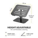 ALUMIA DESK LAPTOP STAND BLACK thumbnail 5