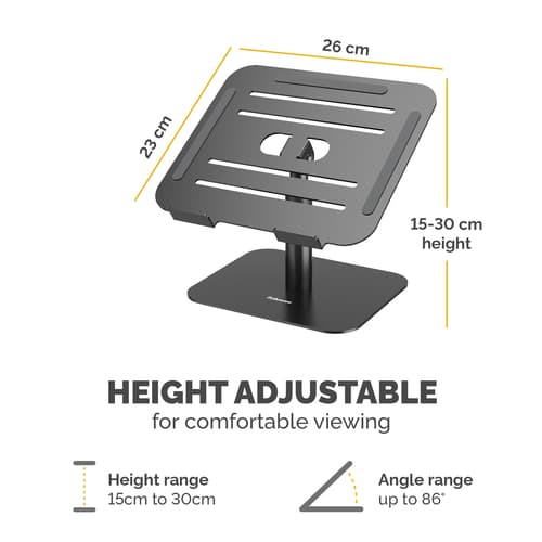 ALUMIA DESK LAPTOP STAND BLACK — view 6