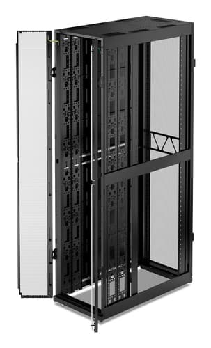 APC NetShelter SX Gen 2 - Rack cabinet - 2436H x 600W x 1200D mm, with sides - floor-standing - black - 52U - 19" - TAA Compliant — view 4