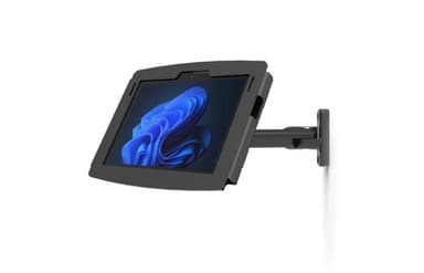 Compulocks Surface Pro 8-10 Space Enclosure Swing Wall Mount Black - Mounting kit (enclosure, articulating arm) - swing arm - for tablet - lockable - high-grade aluminium - black - screen size: 13" - wall-mountable, counter top - for Microsoft Surface Pro 8, Pro 9