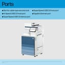 HP LaserJet Enterprise MFP 8601dn - Multifunction printer - B/W - laser - 297 x 432 mm (original) - A3/Ledger (media) - up to 70 ppm (copying) - up to 70 ppm (printing) - 2180 sheets - Gigabit LAN, USB 2.0 host, USB 3.0, USB 3.0 host thumbnail 4