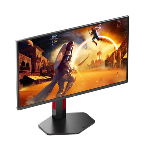 AOC Gaming Q25G4SR - LED monitor - gaming - 25" (24.5" viewable) - 2560 x 1440 QHD @ 300 Hz - IPS - 400 cd/m� - 1000:1 - DisplayHDR 400 - 0.3 ms - 2xHDMI, DisplayPort - speakers - black, red — view 7