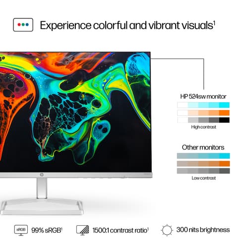 HP S5 524SW FHD WHT MNTR — view 8