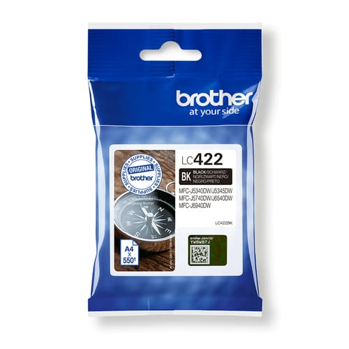 Brother LC422 - Black - original - ink cartridge - for Brother MFC-J5340DW, MFC-J5340DWE, MFC-J5345DW, MFC-J5740DW, MFC-J6540DW, MFC-J6940DW