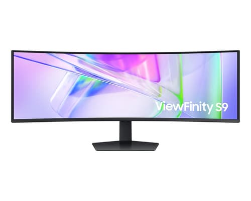 Samsung ViewFinity S9 S49C950UAU - S95UC Series - LED monitor - curved - 49" - 5120 x 1440 Dual Quad HD @ 120 Hz - VA - 350 cd/m� - 3000:1 - DisplayHDR 400 - 5 ms - 2xHDMI, DisplayPort, USB-C - speakers - black