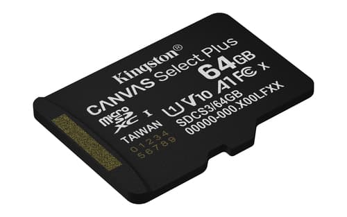 Kingston Canvas Select Plus - Flash memory card (microSDXC to SD adapter included) - 64 GB - A1 / Video Class V10 / UHS-I U1 / Class10 - microSDXC UHS-I — view 5