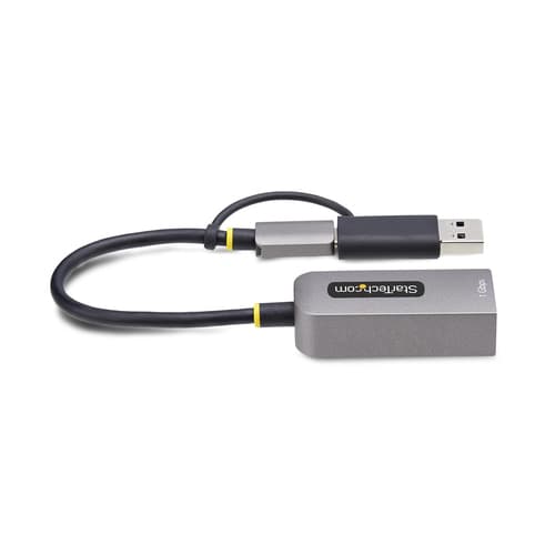 StarTech.com USB-C to Ethernet Adapter w/USB-A Adapter, Realtek RTL8153B - Network adapter - USB-C 3.2 Gen 1 - Gigabit Ethernet - space grey — view 6