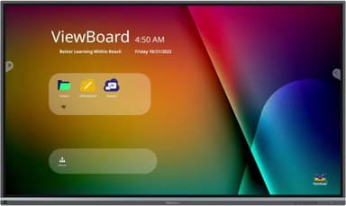 ViewSonic ViewBoard IFP6550-5F - 65" Diagonal Class 50-5F Series LED-backlit LCD display - interactive - with touchscreen (multi touch) / optional slot-in PC capability - 4K UHD (2160p) 3840 x 2160 - Direct LED