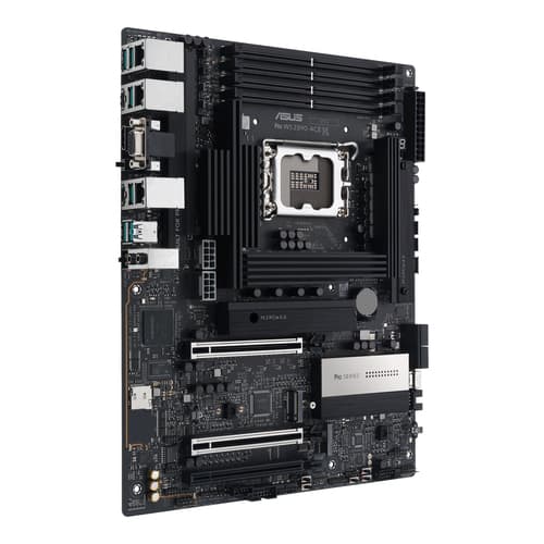 ASUS PRO WS Z890-ACE SE - Motherboard - ATX - LGA1851 Socket - Z890 Chipset - USB-C 3.2 Gen 2x2, USB 3.2 Gen 2, USB4, USB 3.2 Gen 1 - 10 Gigabit LAN, 2.5 Gigabit LAN, Gigabit LAN - onboard graphics (CPU required) - HD Audio (8-channel) — view 5